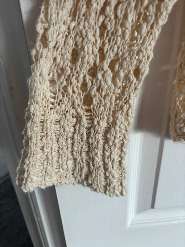 ASOS ASOS cream crochet/openknit jumper size M 12/14/16