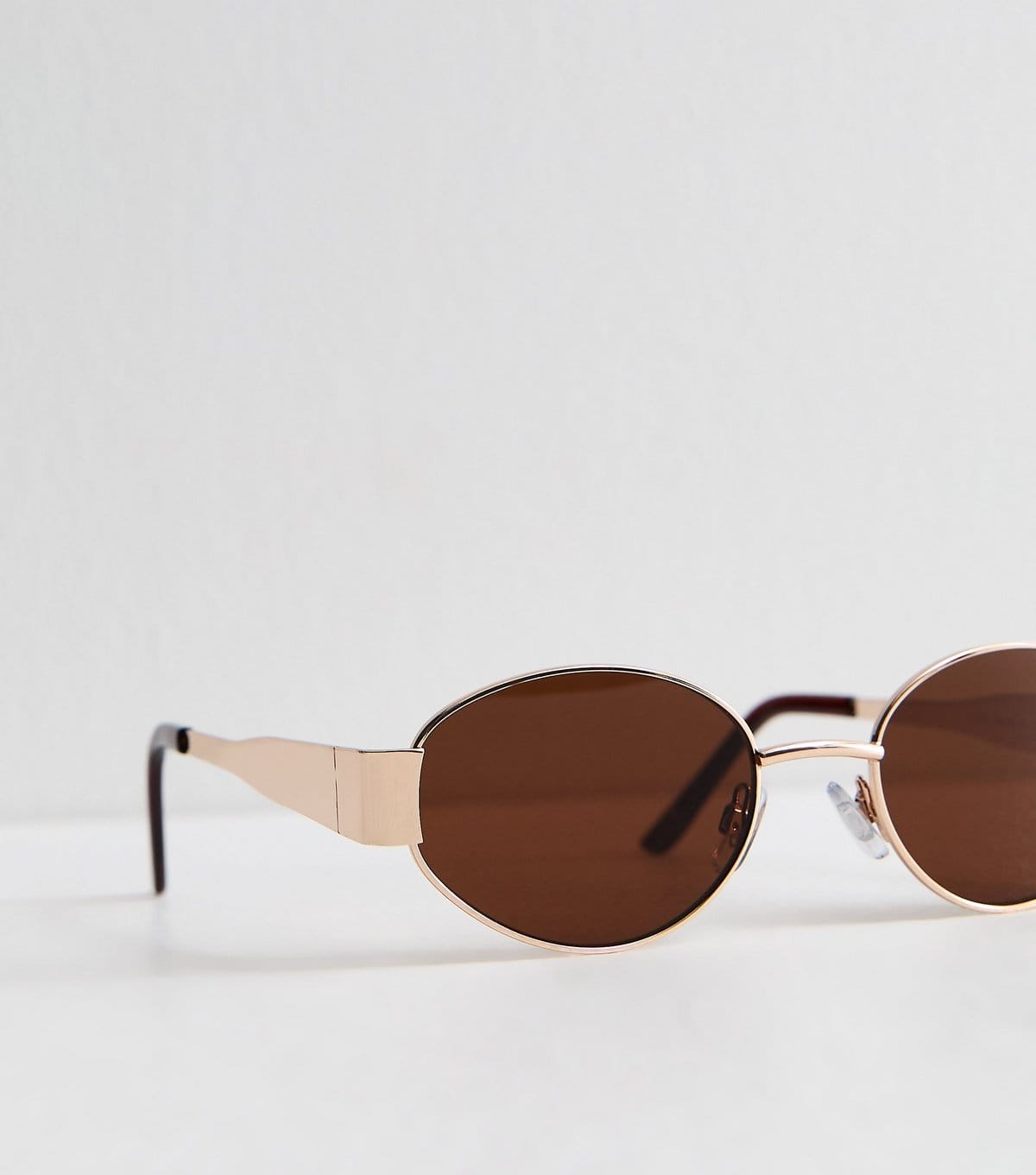 New Look Gold Tone Oval Sunglasses New Look - 4