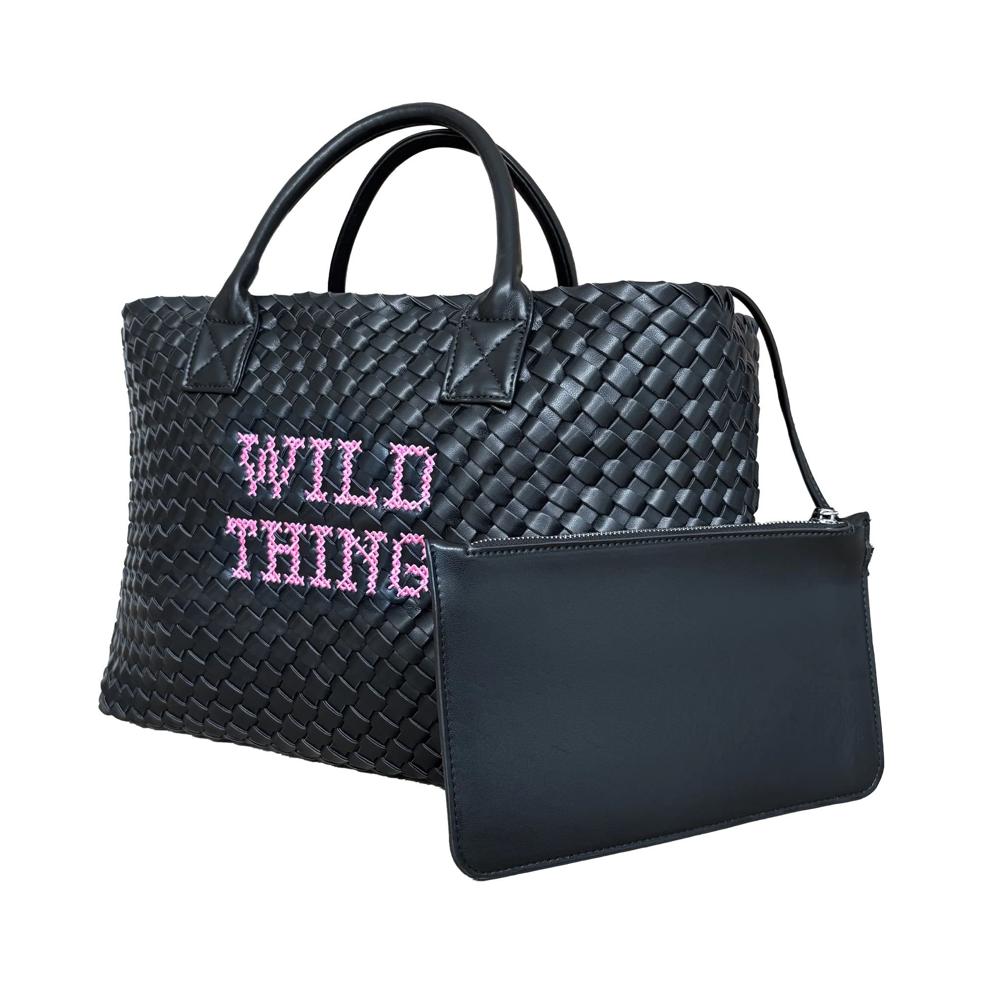 Lilly Loves Lilly Loves Women's Wild Thing Embroidered Handbag in Black - 2
