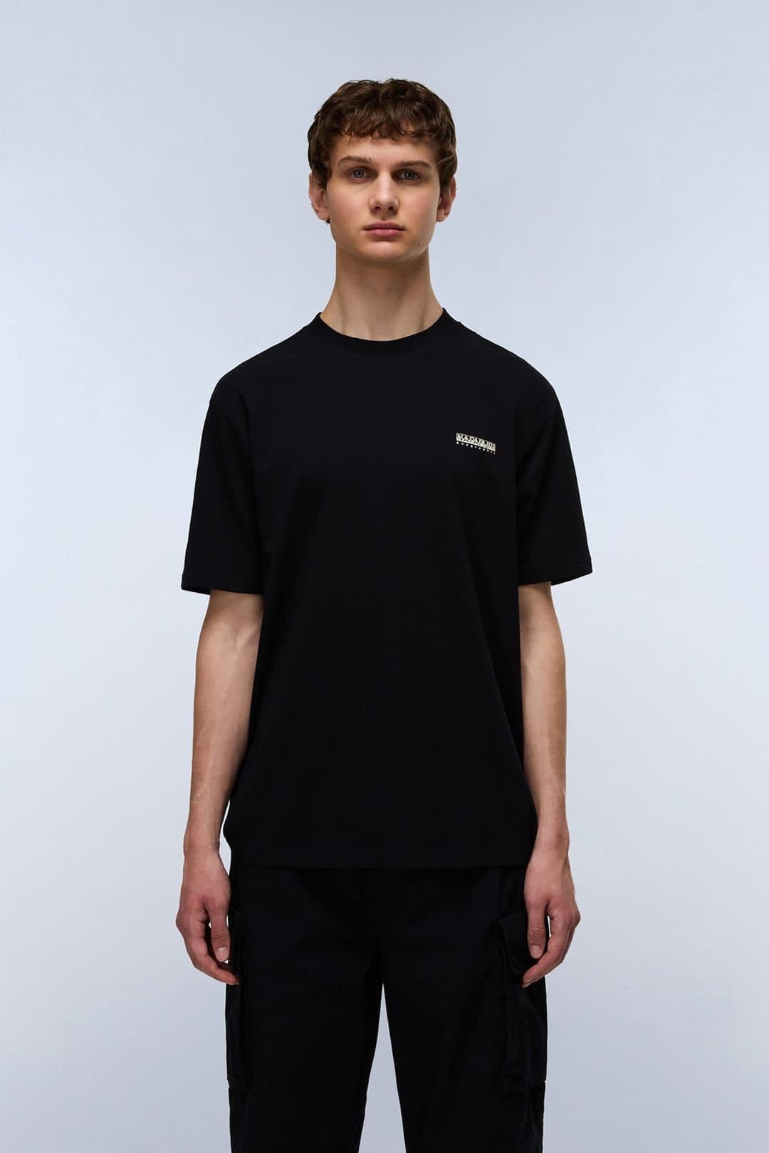 Napapijri Napapijri Men's S-Small Box Ss Ss T-Shirt Black Beauty