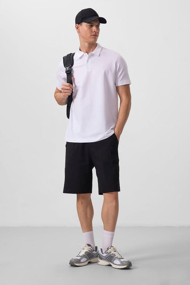 Tommy Life Tommy Life Men's Cotton-Elastane Polo T-Shirt in Baby Blue - 2