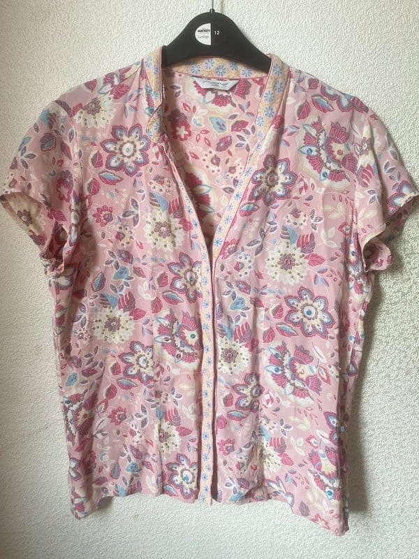 New Look Vintage Pink Floral Shirt