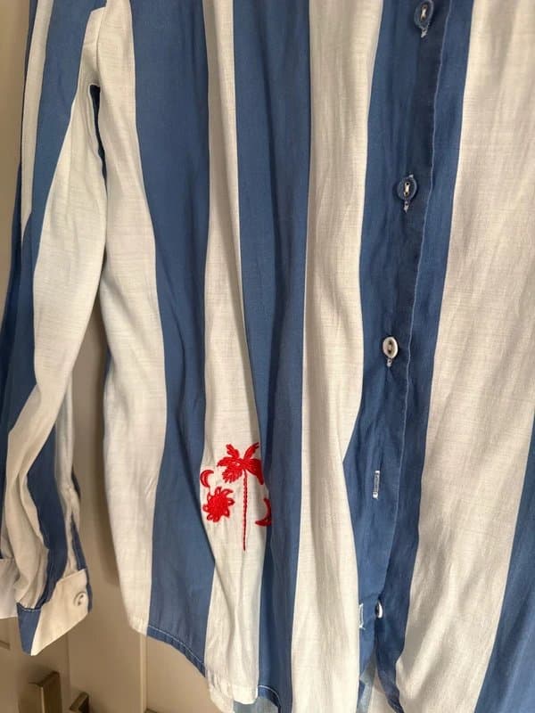 Never Fully Dressed Never Fully Dressed striped shirt size 8