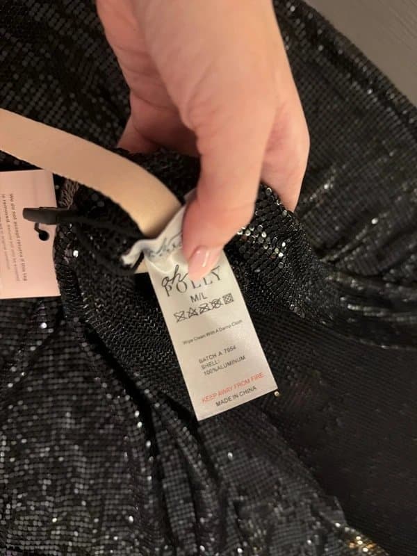 Oh Polly Oh Polly Black Sequin Halterneck Top