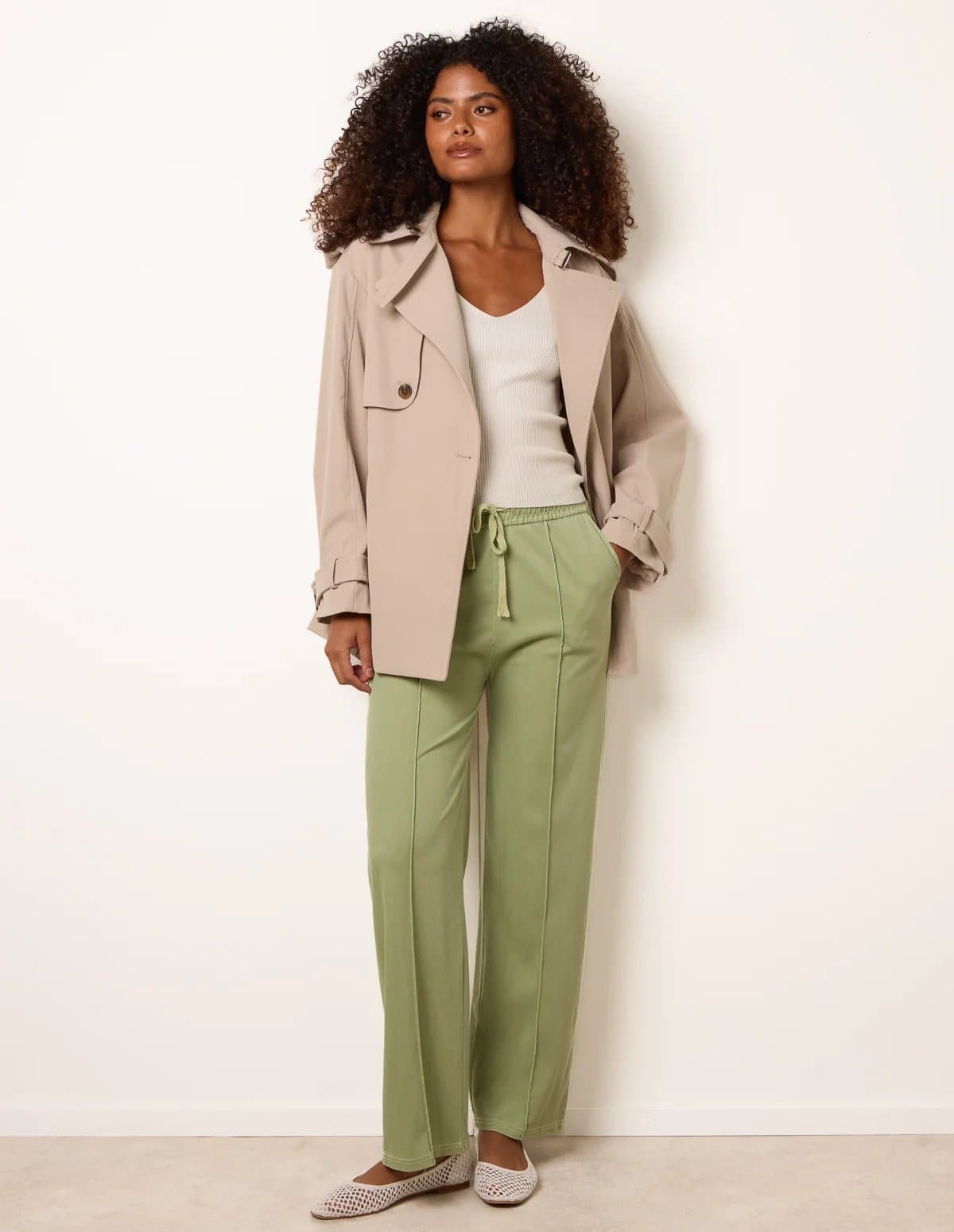 Blue Vanilla Seam Detail Trousers