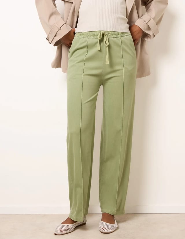 Blue Vanilla Seam Detail Trousers - 2