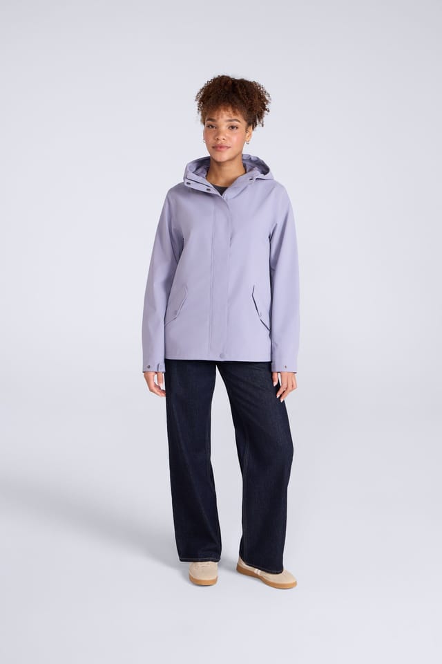 Animal Animal Women's 'Hyde' Lightweight Waterproof Breathable Warm Full Zip Outdoor Jacket in Lilac - 2
