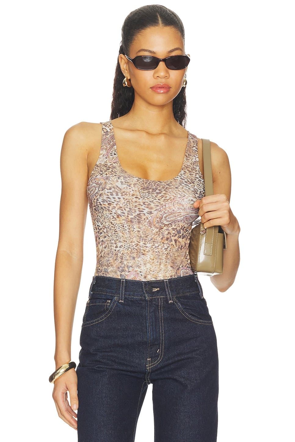 revolve Kalea Scoop Neck Tank Bodysuit