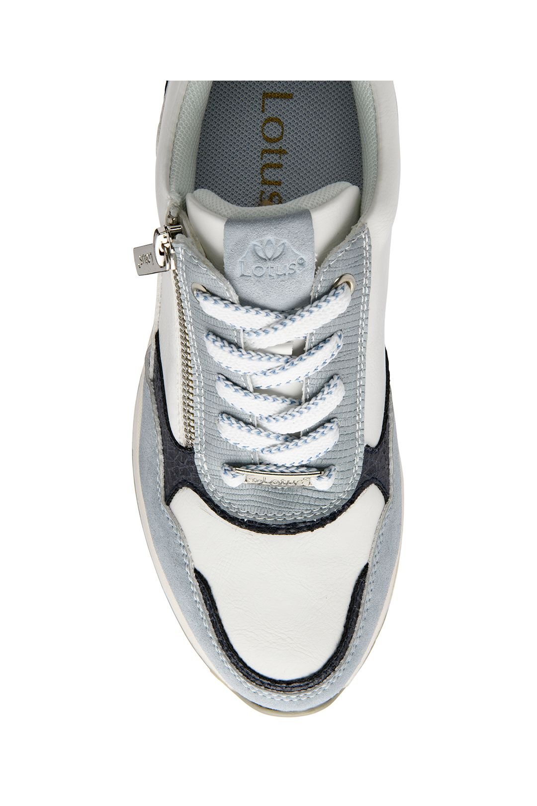 Lotus Lotus Women's 'Bianchi' Zip-Up Trainers in Blue - 4