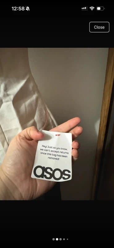 ASOS Design button front bandeau top white bandeau strapless elegant blouse smart layering size 8