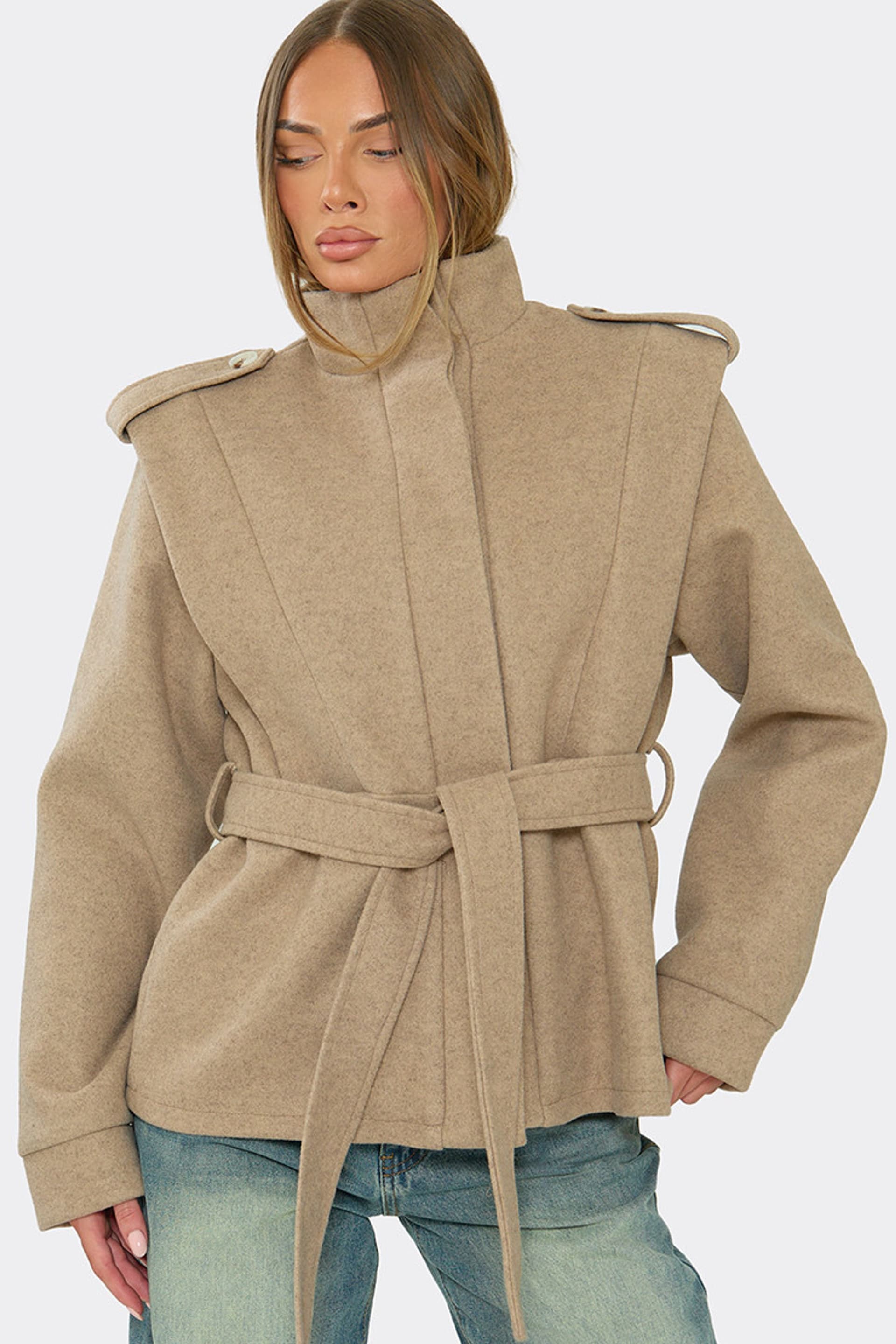 EGO EGO Women's Long Sleeve Jacket in Stone