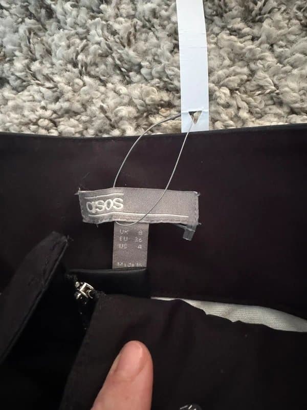 ASOS Biker/faux leather trousers asos