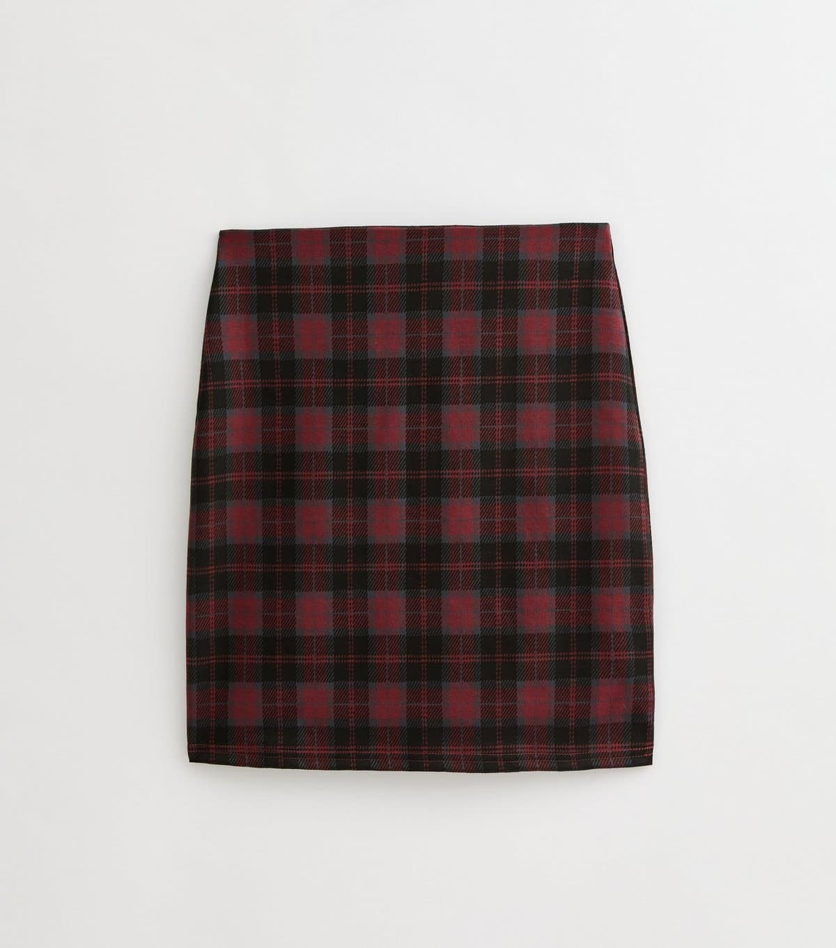 New Look Women's Tall Red Check Tube Mini Skirt New Look