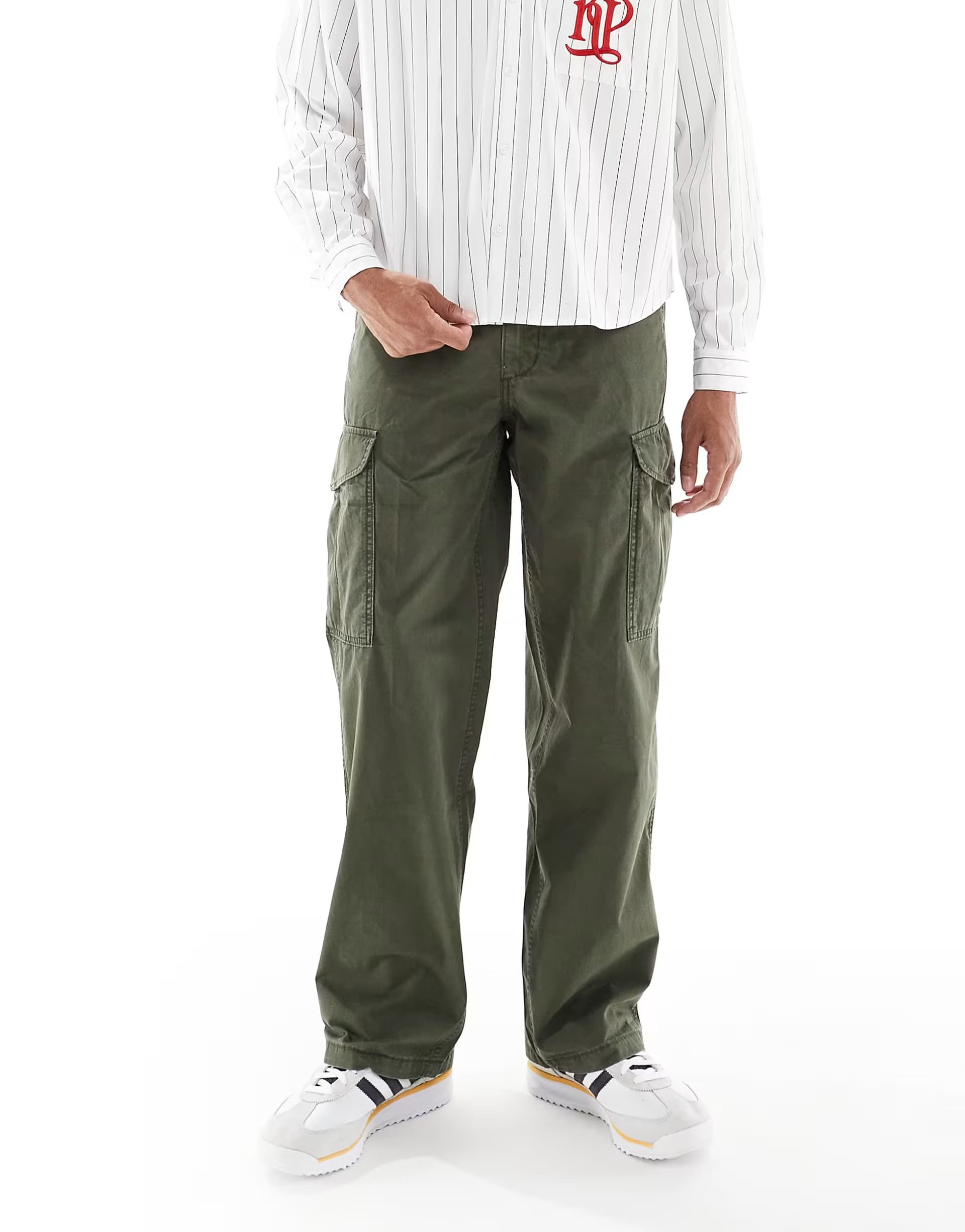 ASOS ASOS Levi's Baggy Canvas Cargo Trousers in Dark Green