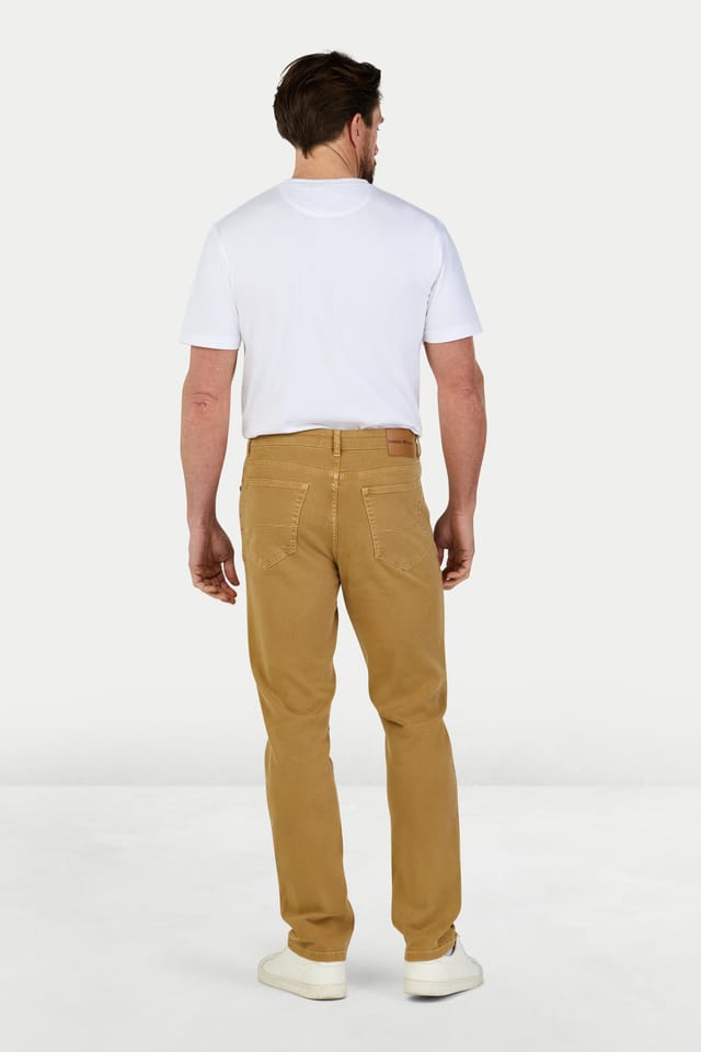 raging bull Raging Bull Men's Coloured Denim Stretch Trouser in Natural - 2