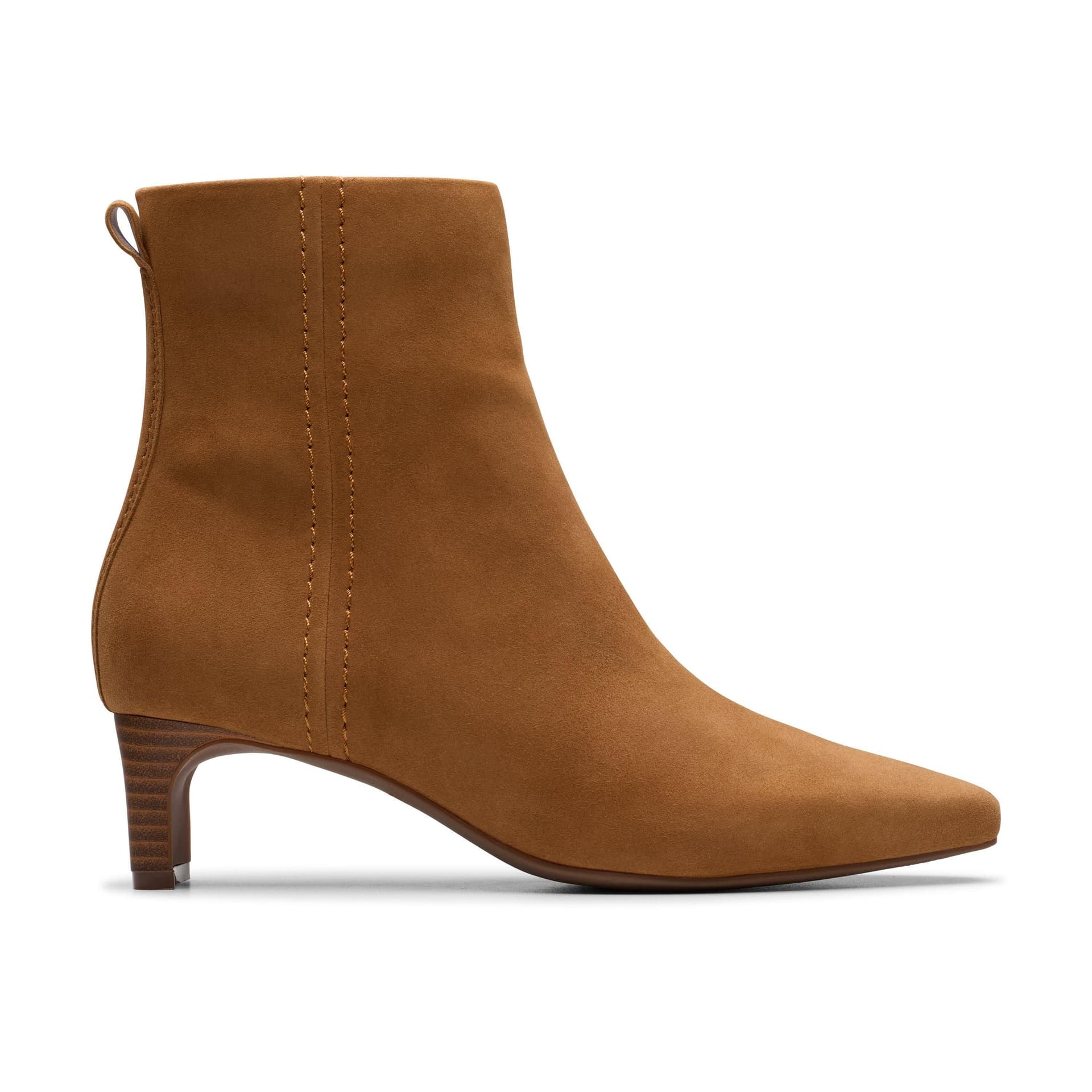 Clarks Clarks Women's Edina Up Tan Suede Ankle Boots in Brown