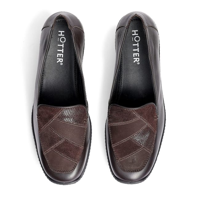 Hotter Hotter Women's Wide Fit 'Faith II' Loafers in Chocolate - 3