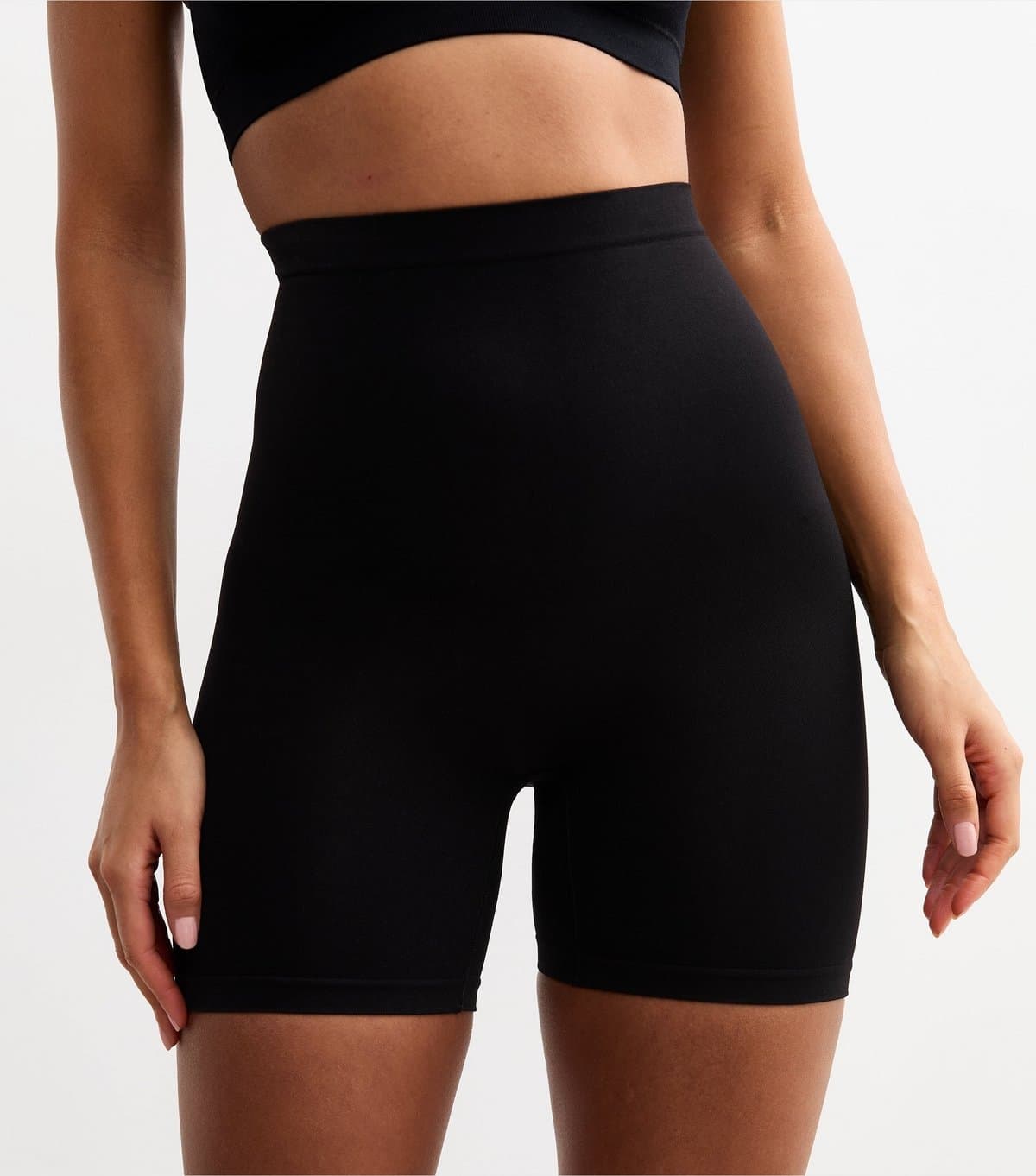 New Look Women's Black Seamless Shaping Shorts New Look