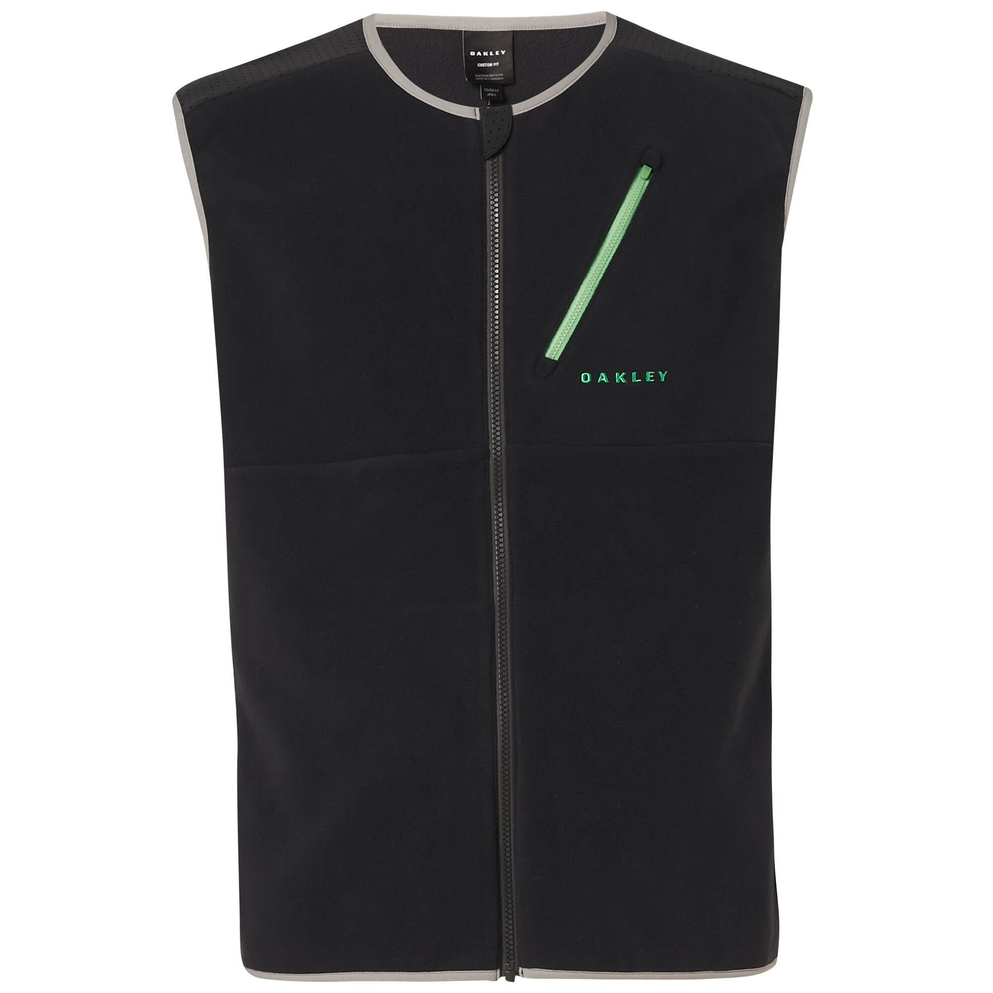 Oakley Oakley Men's Zip Up Black Hydrofree Hybrid Pile Vest - 2