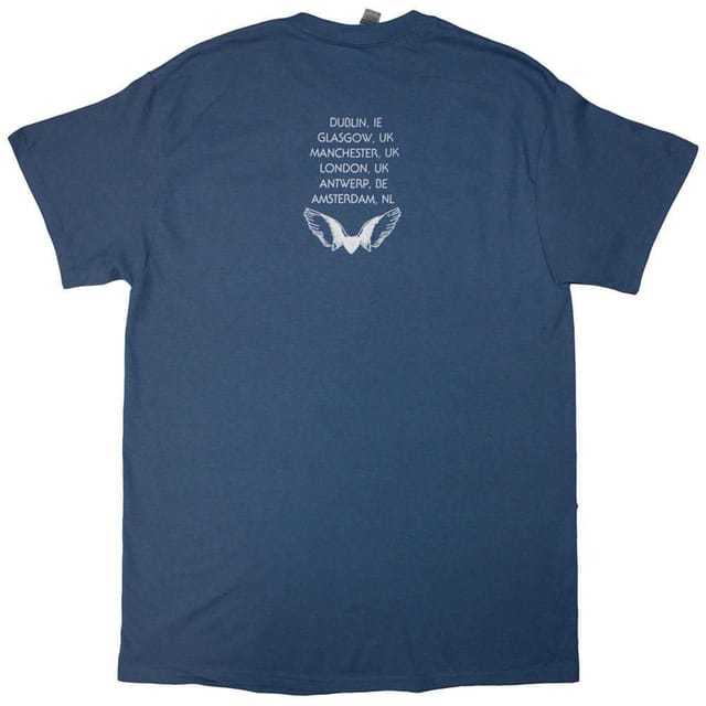 Stevie Nicks Stevie Nicks Men's Tour ´24 Wings Back Print T-Shirt in Blue - 2