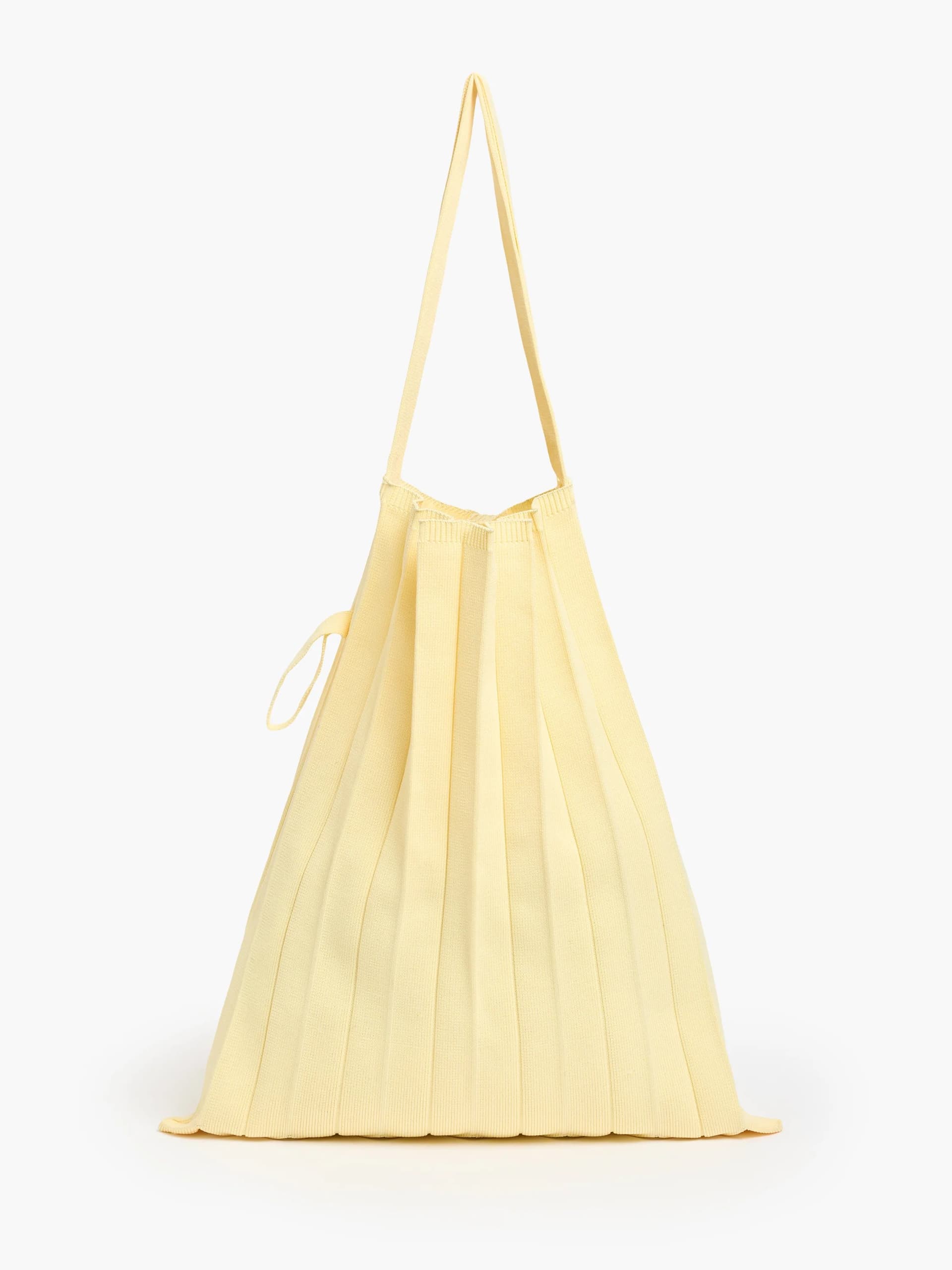 French Connection French Connection Mellow Yellow Pleated Packable Tote Bag