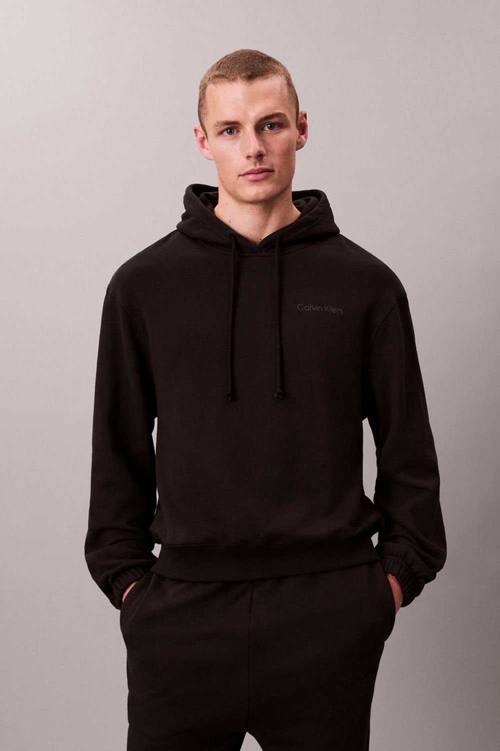 Calvin Klein Calvin Klein Men's Icon Cotton Terry L/S Hoodie Black