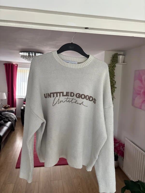 Bershka Cream Burshka knitted jumper