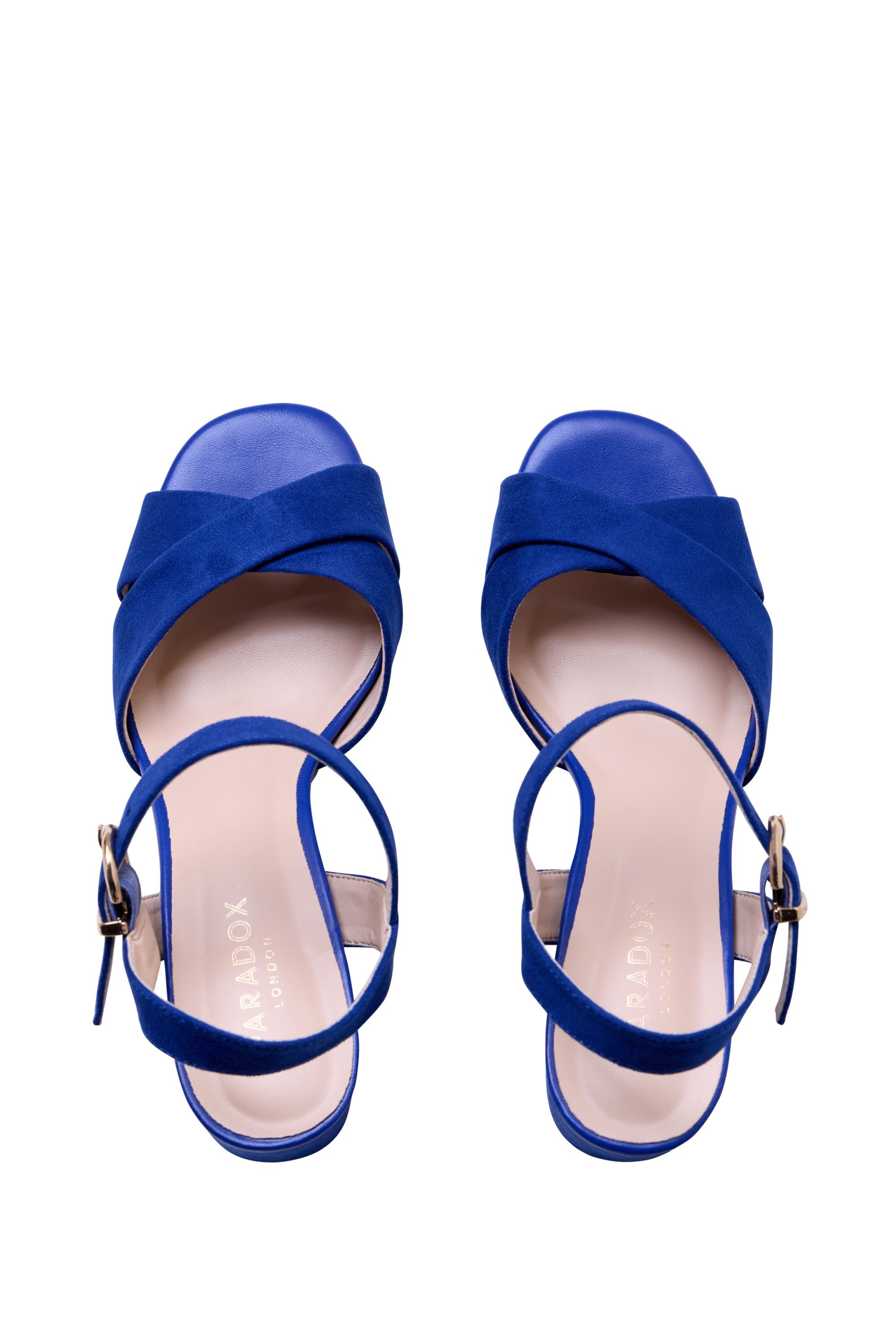 Paradox London Paradox London Women's 'Leya' Platform Sandals in Royal - 3