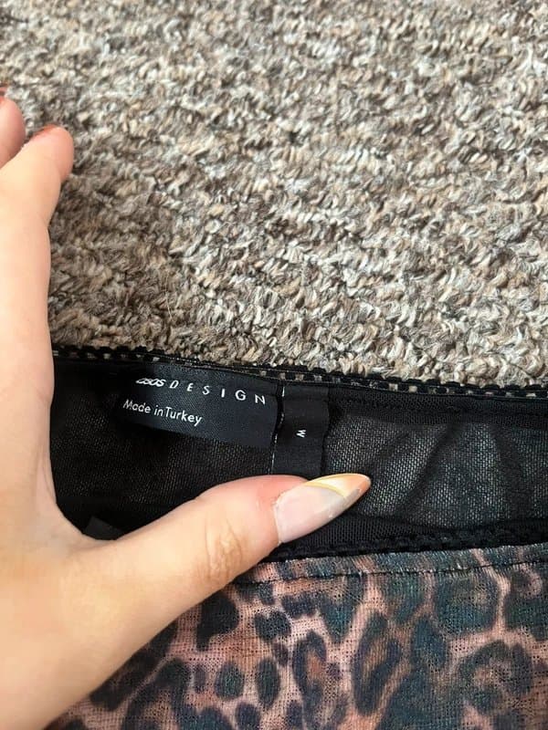 ASOS Design Leopard print mini skirt