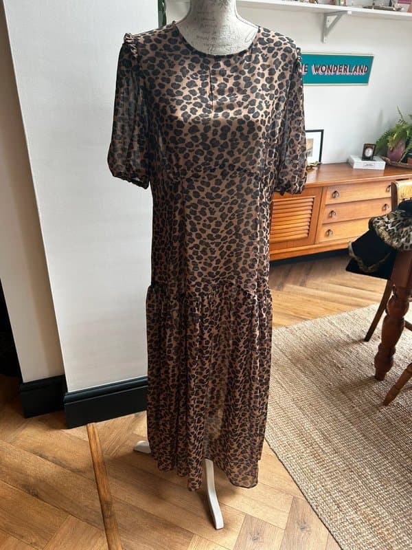 Never Fully Dressed Never Fully dressed animal print chiffon dress 16