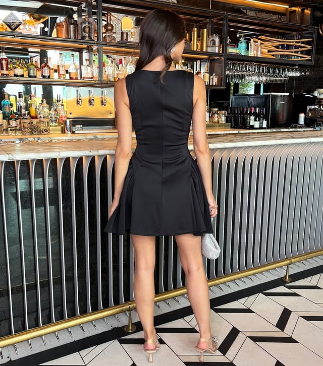 AX Paris Women's Black Gathered Hip Mini Dress AX Paris New Look - 3