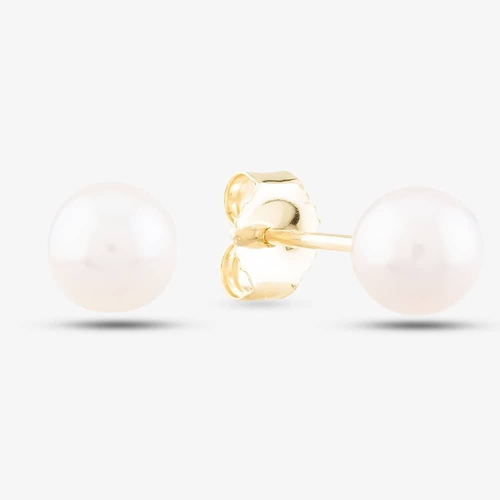 T.H.Baker T.H.Baker Gold Akoya Pearl Stud Earrings