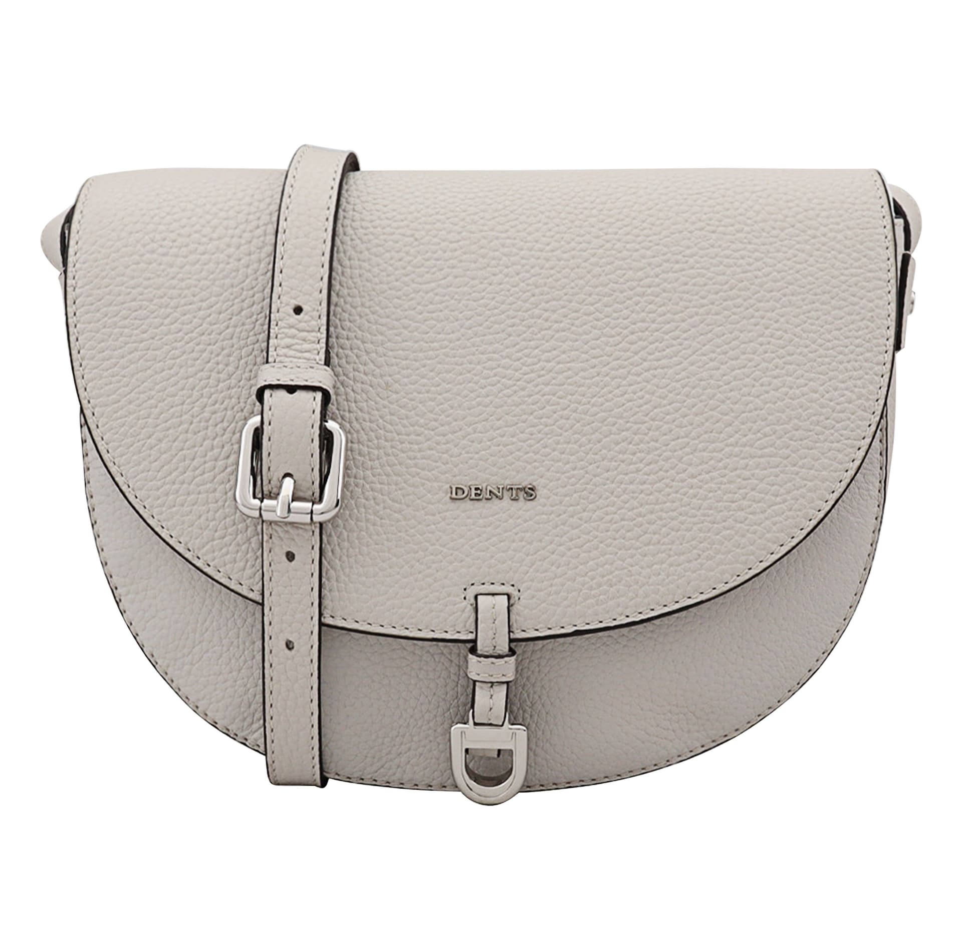 Dents Dents Women's Heliora Leather Cross Body Bag in Grey