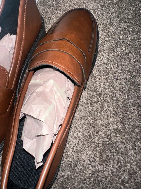 ASOS Women’s brown leather slide on shoes