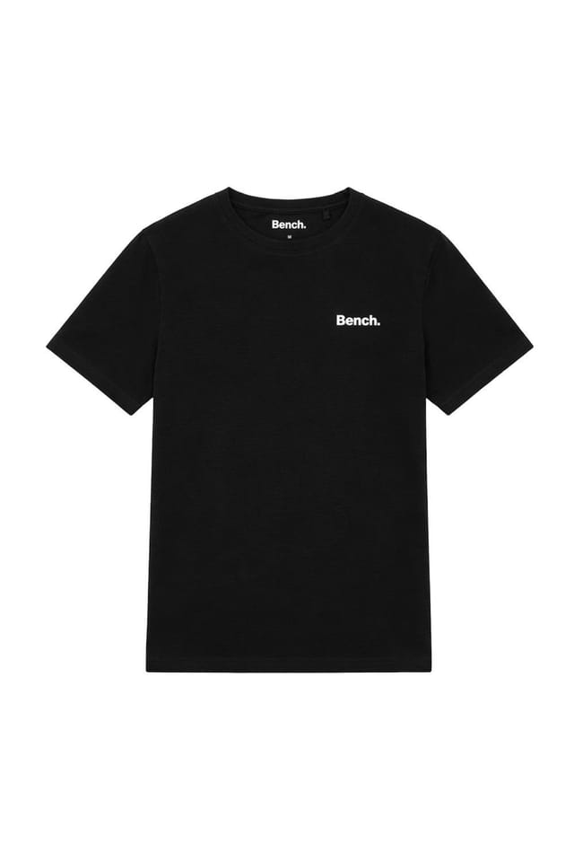 Bench Bench Men's 100% Cotton Logo Soft Breathable Casual Everyday Wear Top in Black - 2