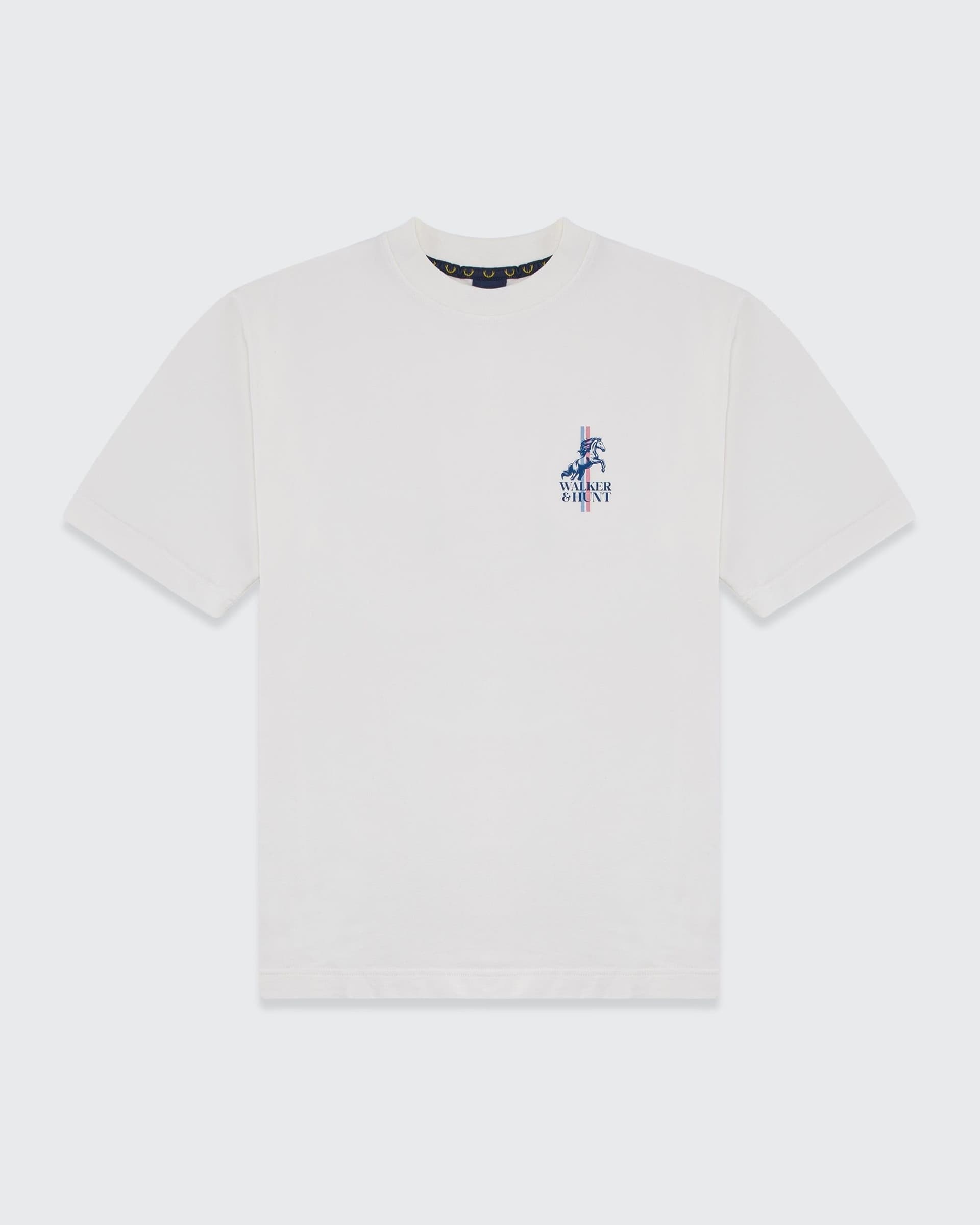 Walker & Hunt Walker & Hunt Men's Stallion' Tee in Off-White