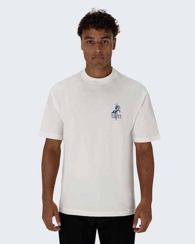 Walker & Hunt Walker & Hunt Men's Stallion' Tee in Off-White - 2