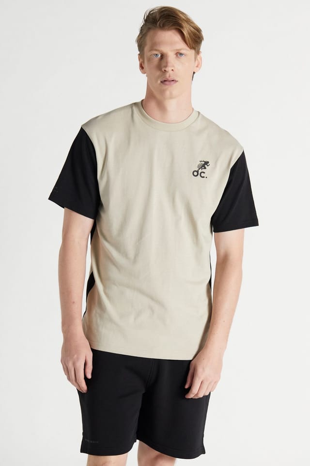 Original Creator Original Creator Men's Colour Block T-shirt in Beige - 2