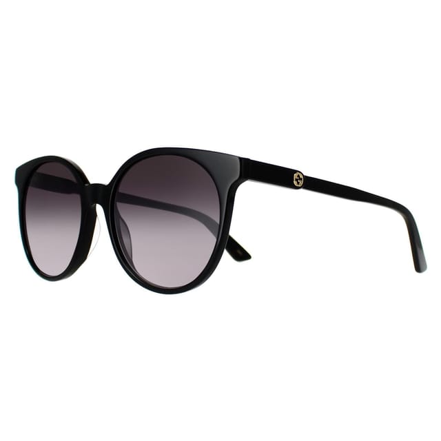 Gucci Gucci Women's Round Black Grey Gradient GG0488s - 2