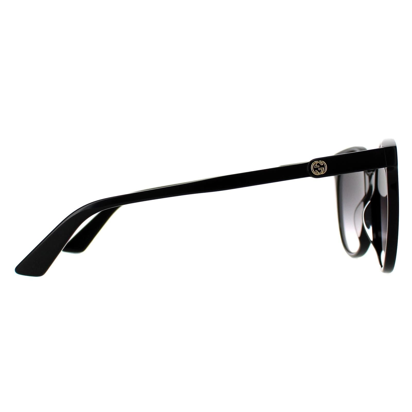 Gucci Gucci Women's Round Black Grey Gradient GG0488s - 4