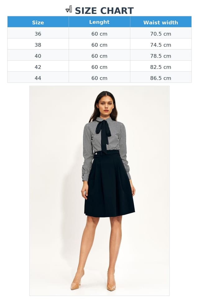 Love Lace Love Lace Women's Expandable High Waist Belt Skirt for Work in Black - 3