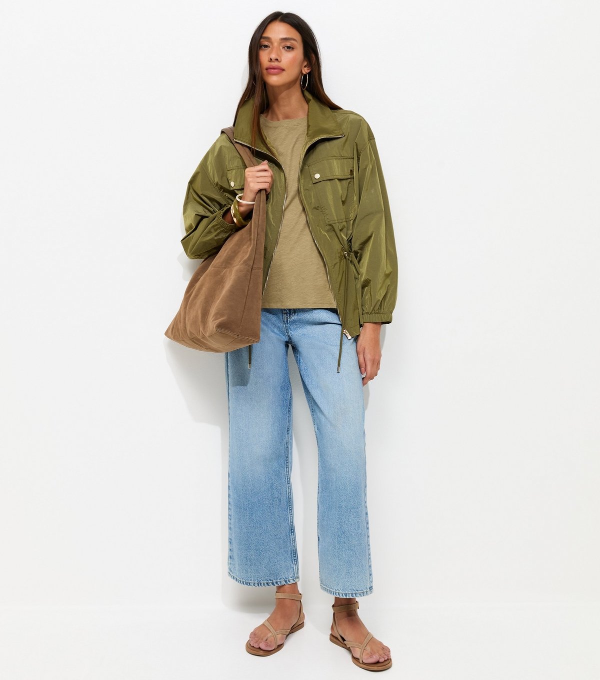 New Look Women's Green Grown On Sleeve T-Shirt New Look - 3