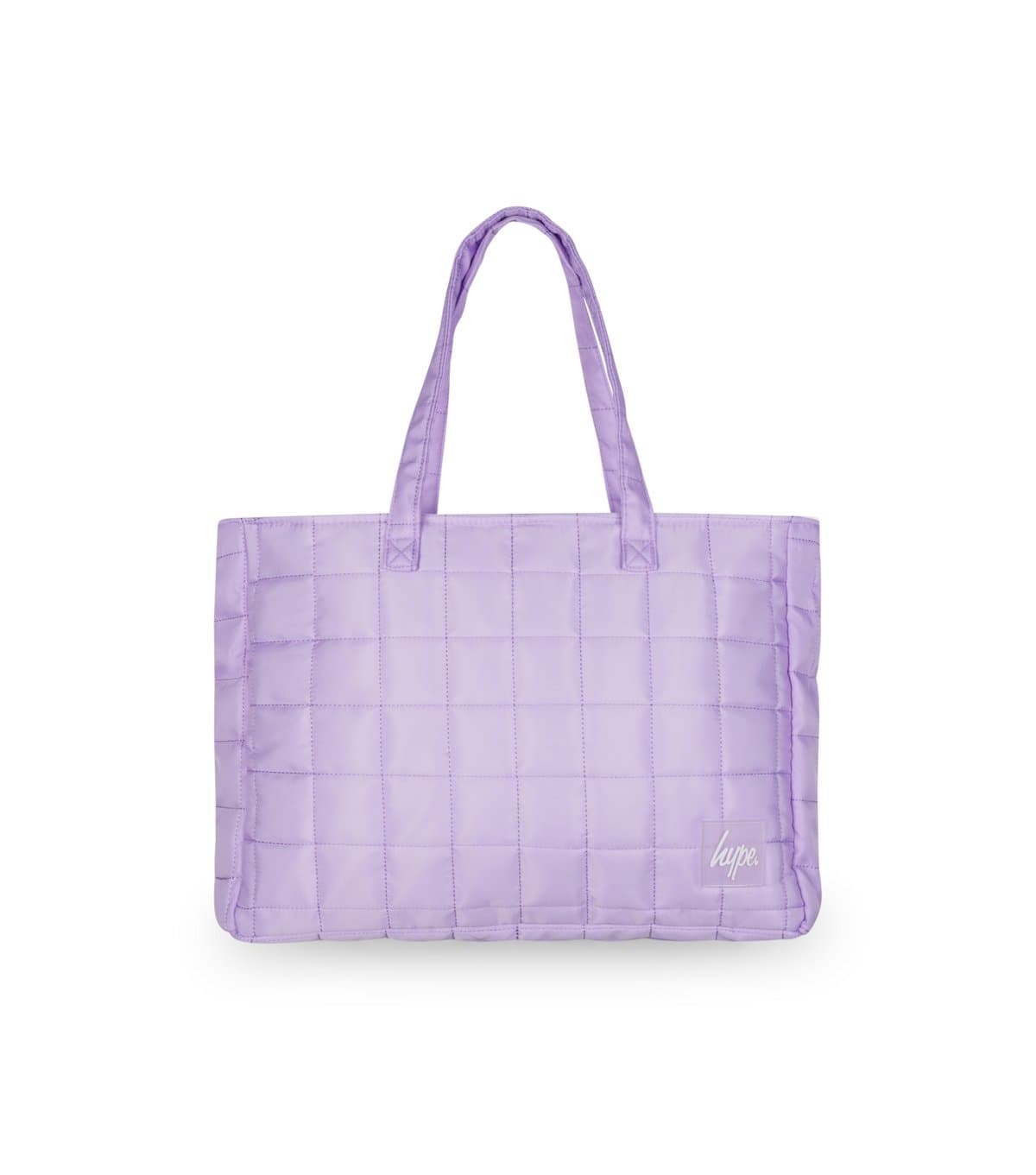 Hype HYPE Lilac Quilted Logo Patch Tote Bag