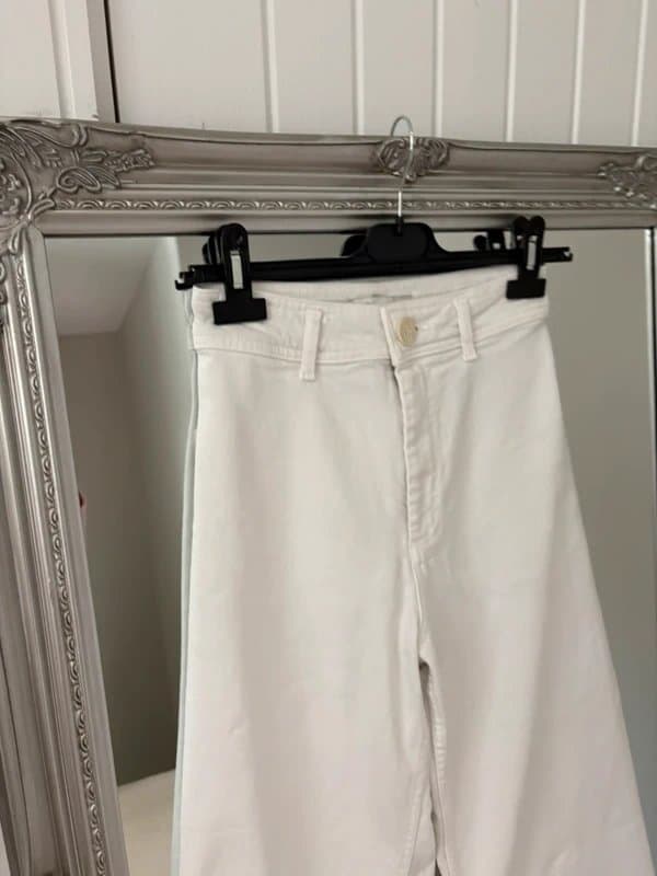 Zara Zara white marine jeans 8