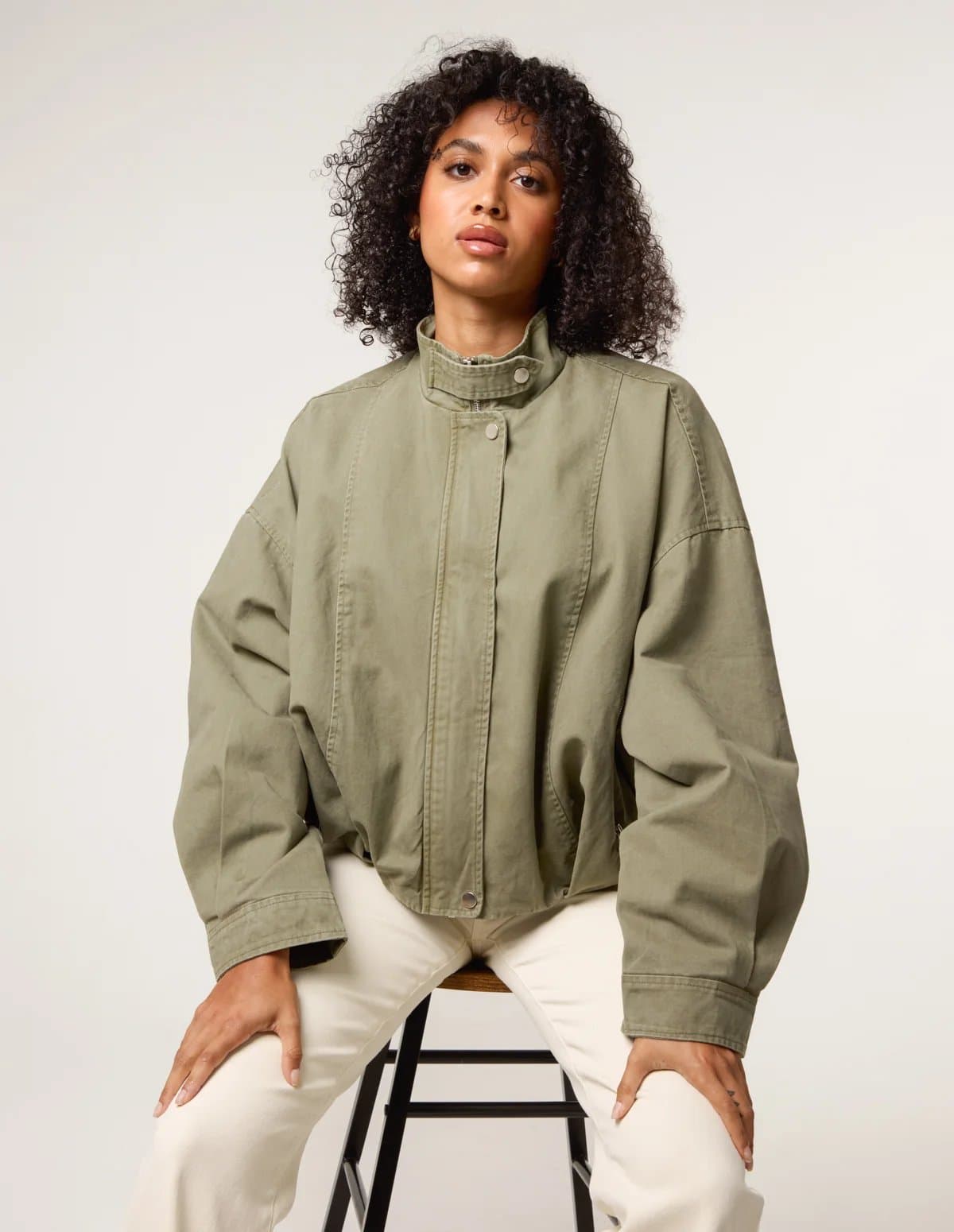 Blue Vanilla Bomber Jacket
