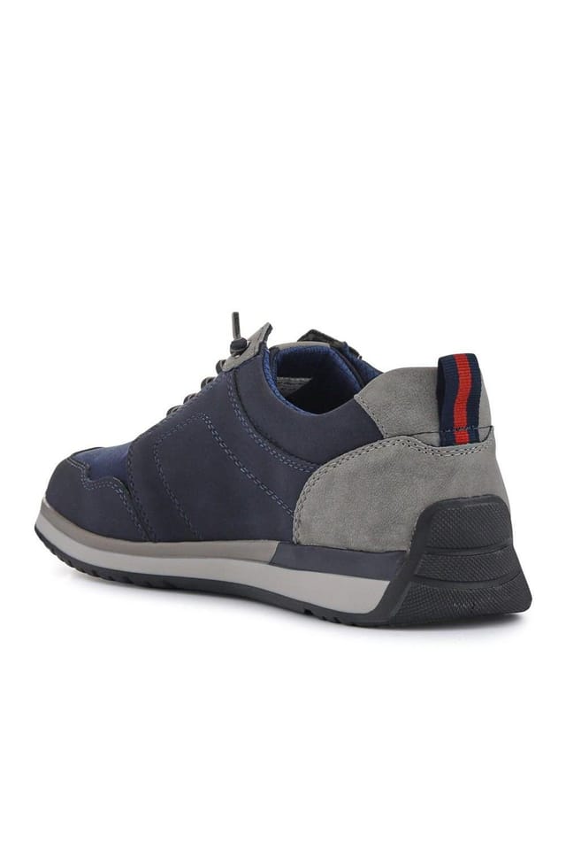 Pavers Pavers Men's Wide Bungee-Laced Slip-On Shoes in Navy - 3