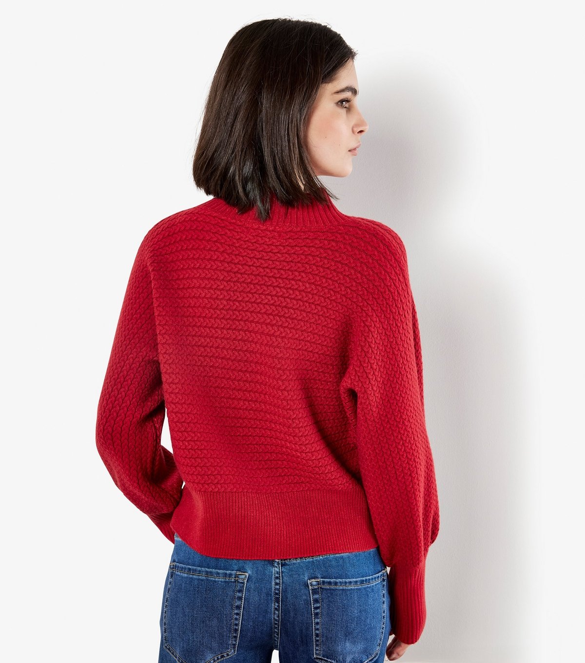 Apricot Women's Red High Neck Batwing Sleeve Jumper Apricot New Look - 3