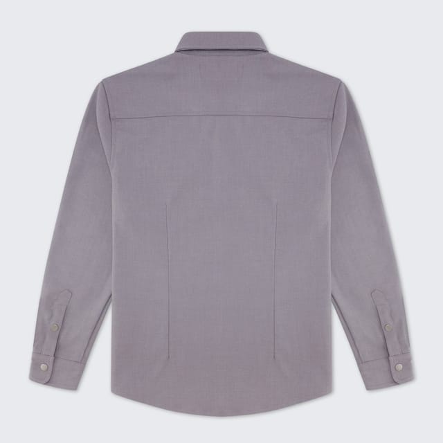 Walker & Hunt Walker & Hunt Men's Mason Overshirt in Grey - 3