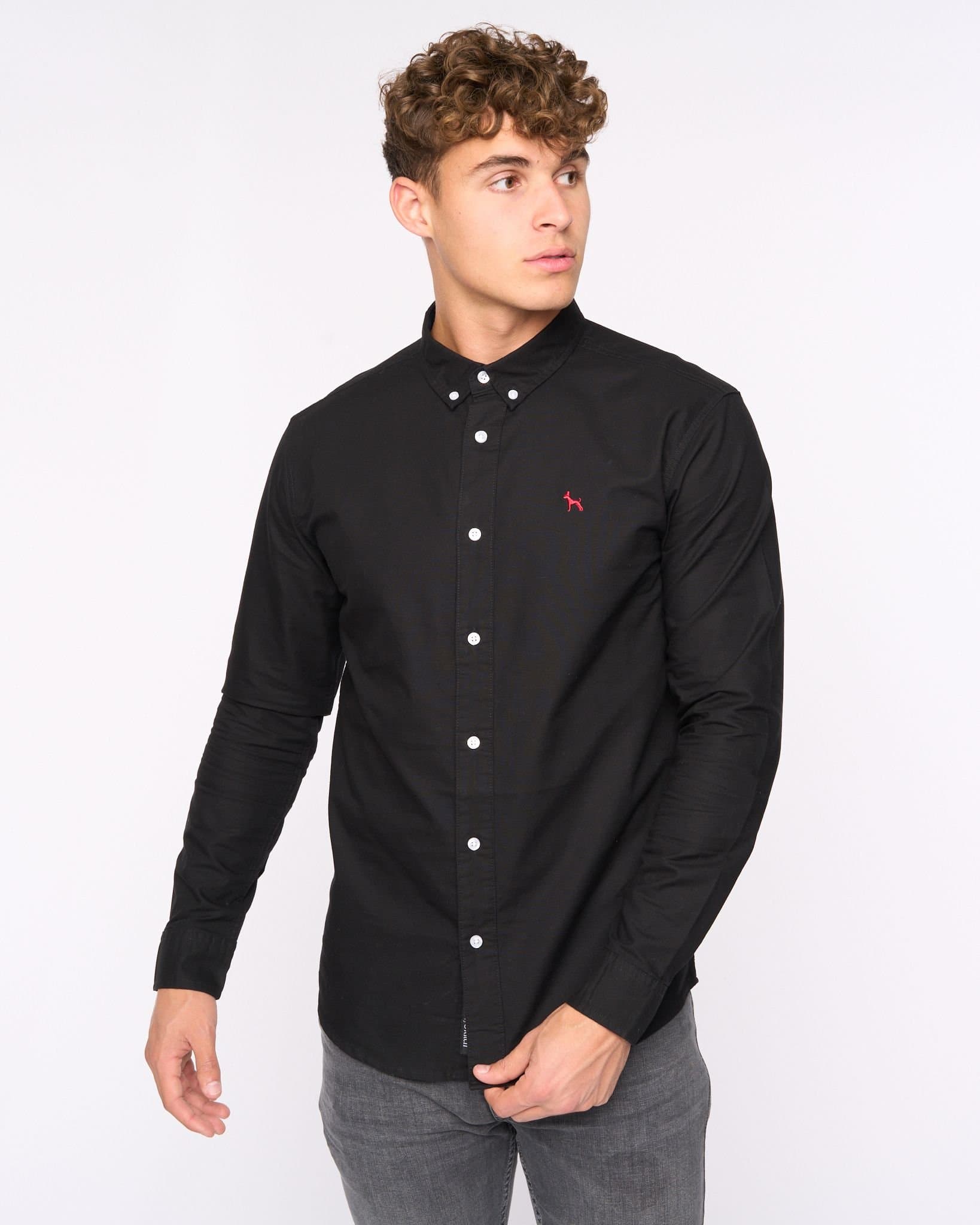 Bewley&Ritch Bewley&Ritch Men's Chatmen Slim Fit Oxford Shirt in Black