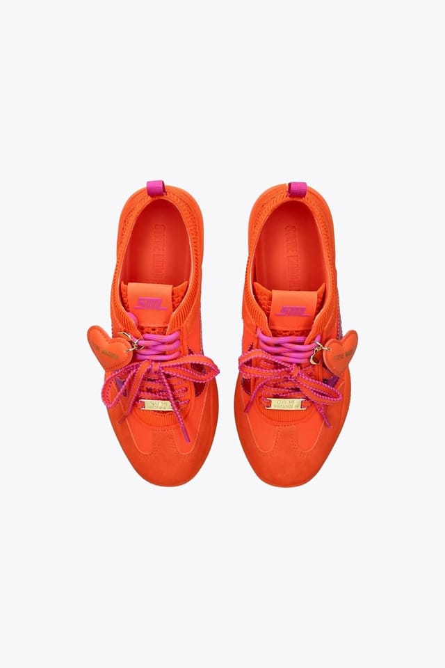Steve Madden STEVE MADDEN Women's 'Biscotti Orange' Suede Trainers in Orange - 2